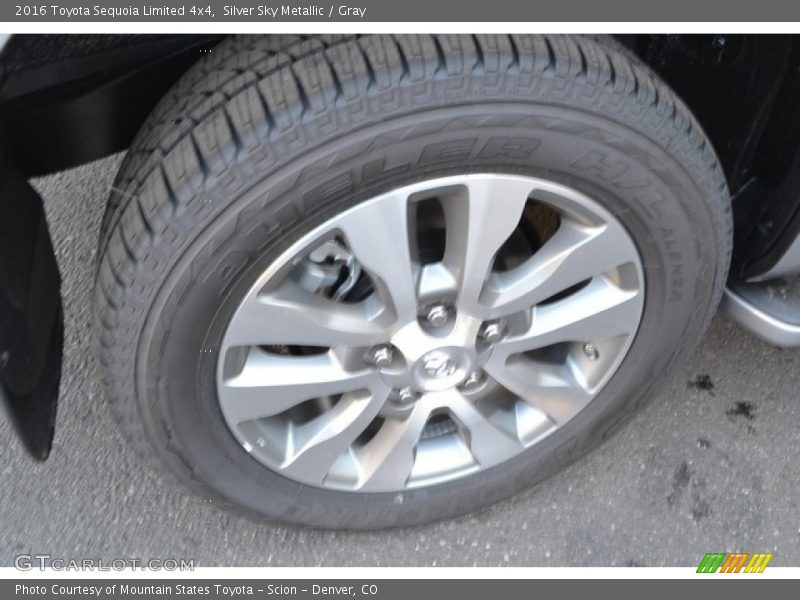 Silver Sky Metallic / Gray 2016 Toyota Sequoia Limited 4x4
