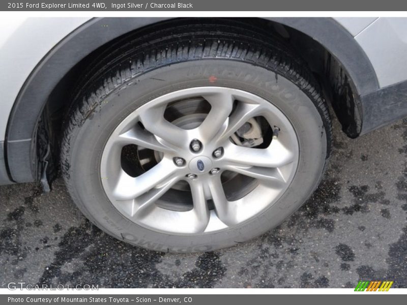 Ingot Silver / Charcoal Black 2015 Ford Explorer Limited 4WD