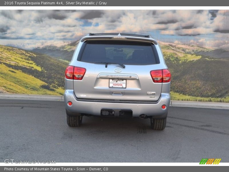 Silver Sky Metallic / Gray 2016 Toyota Sequoia Platinum 4x4