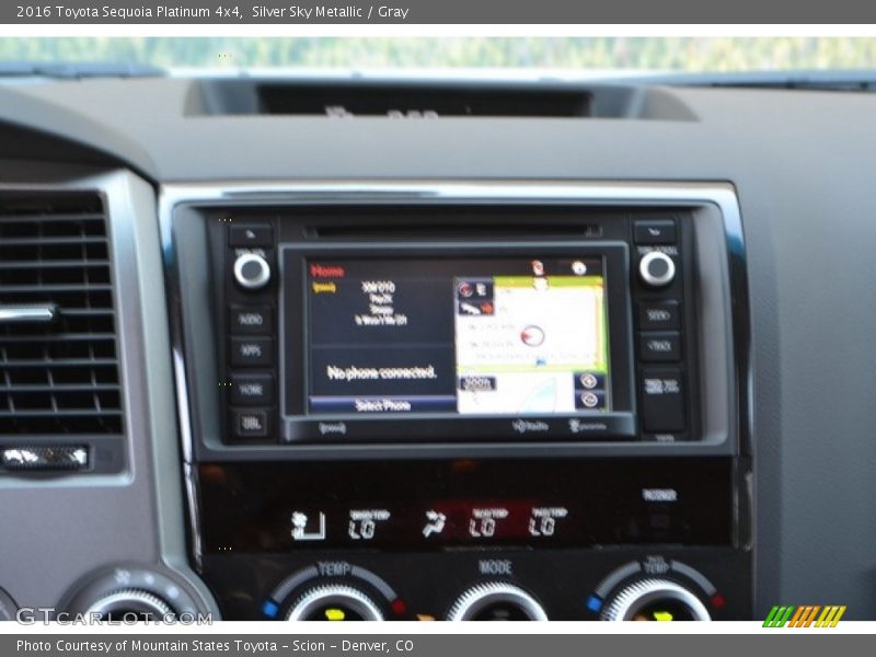 Silver Sky Metallic / Gray 2016 Toyota Sequoia Platinum 4x4