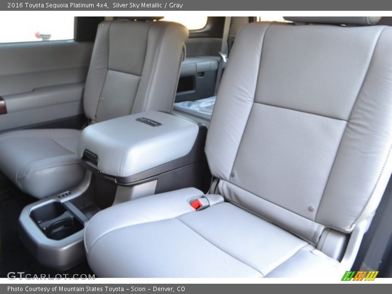 Silver Sky Metallic / Gray 2016 Toyota Sequoia Platinum 4x4