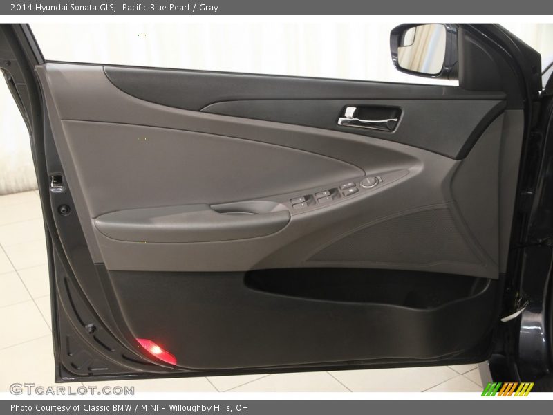 Pacific Blue Pearl / Gray 2014 Hyundai Sonata GLS