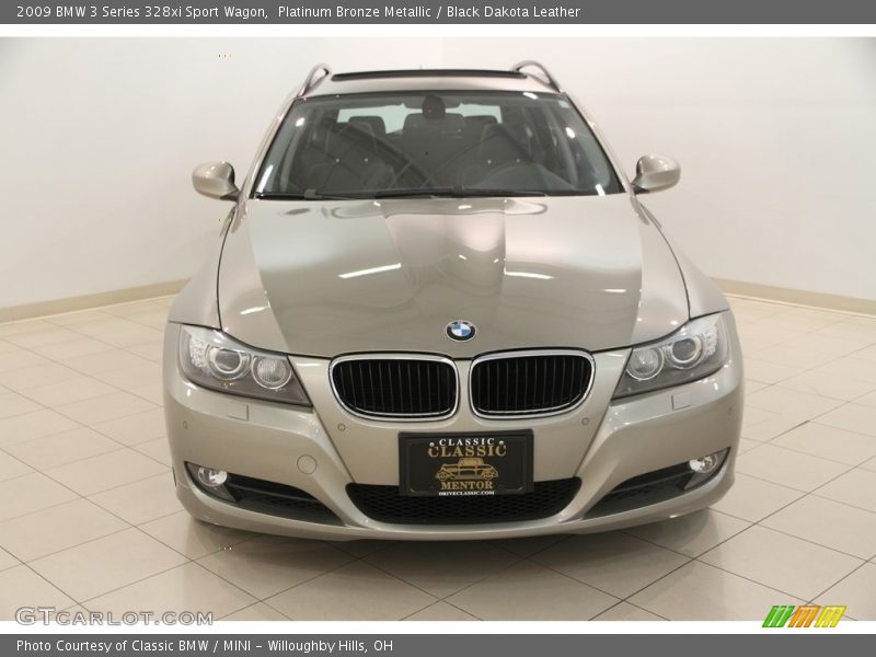 Platinum Bronze Metallic / Black Dakota Leather 2009 BMW 3 Series 328xi Sport Wagon