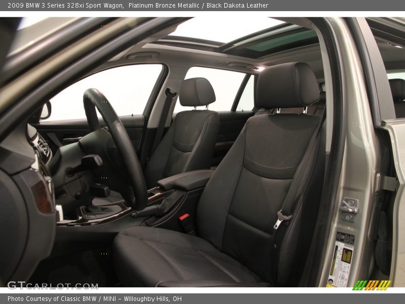 Platinum Bronze Metallic / Black Dakota Leather 2009 BMW 3 Series 328xi Sport Wagon