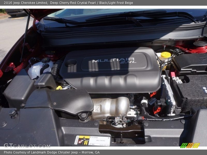 Deep Cherry Red Crystal Pearl / Black/Light Frost Beige 2016 Jeep Cherokee Limited