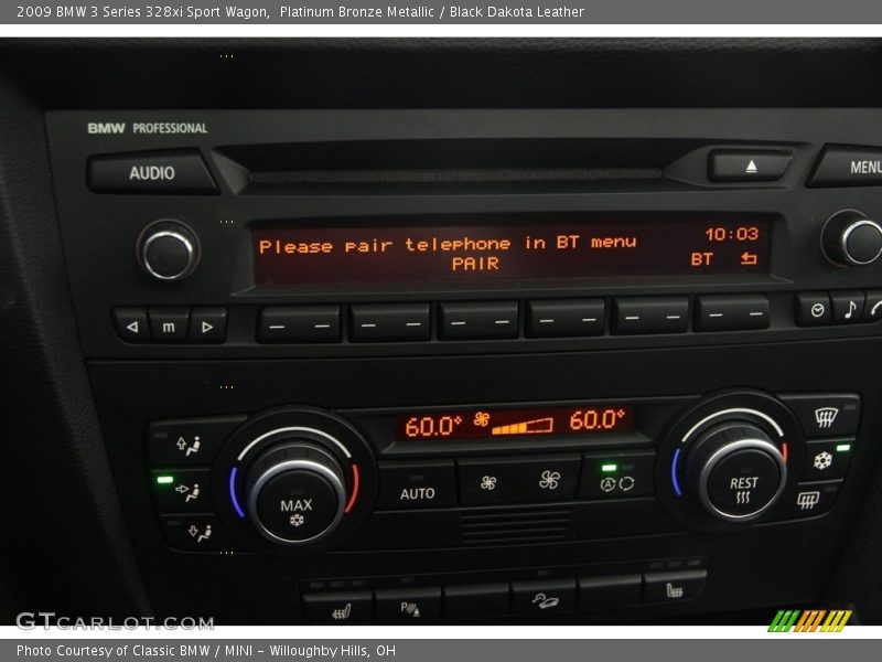 Platinum Bronze Metallic / Black Dakota Leather 2009 BMW 3 Series 328xi Sport Wagon