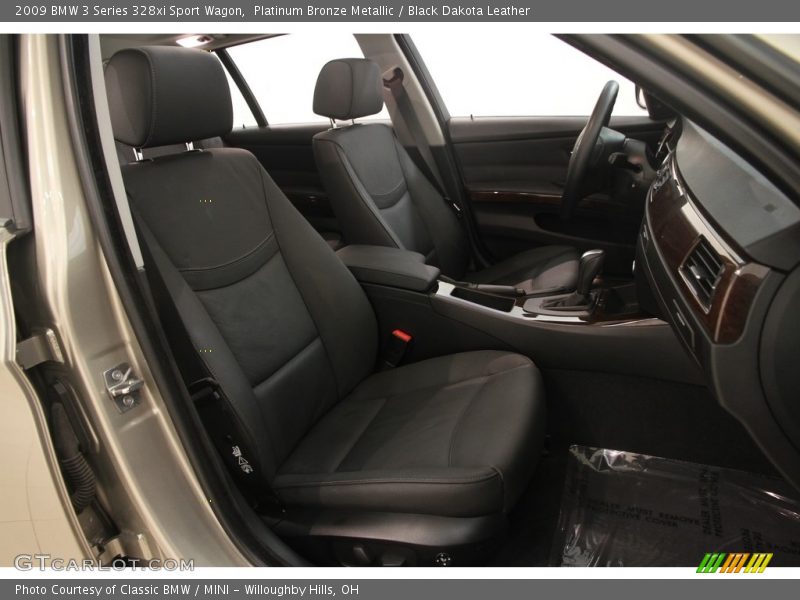 Platinum Bronze Metallic / Black Dakota Leather 2009 BMW 3 Series 328xi Sport Wagon