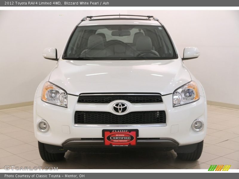 Blizzard White Pearl / Ash 2012 Toyota RAV4 Limited 4WD