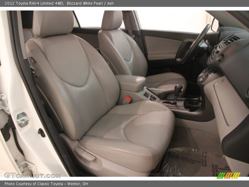 Blizzard White Pearl / Ash 2012 Toyota RAV4 Limited 4WD