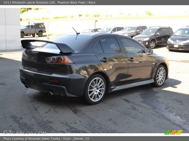 Phantom Black Pearl / Black 2011 Mitsubishi Lancer Evolution GSR