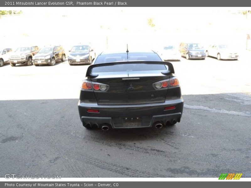 Phantom Black Pearl / Black 2011 Mitsubishi Lancer Evolution GSR
