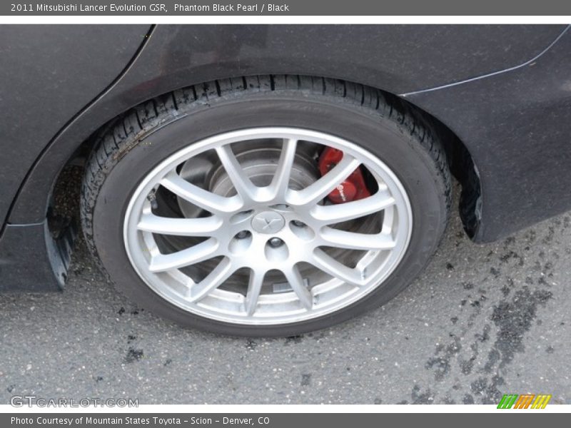 Phantom Black Pearl / Black 2011 Mitsubishi Lancer Evolution GSR