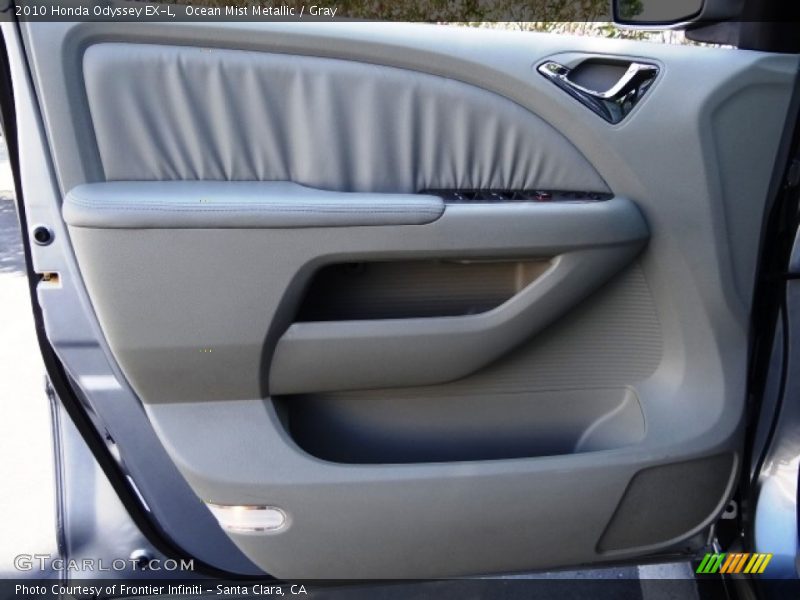 Ocean Mist Metallic / Gray 2010 Honda Odyssey EX-L