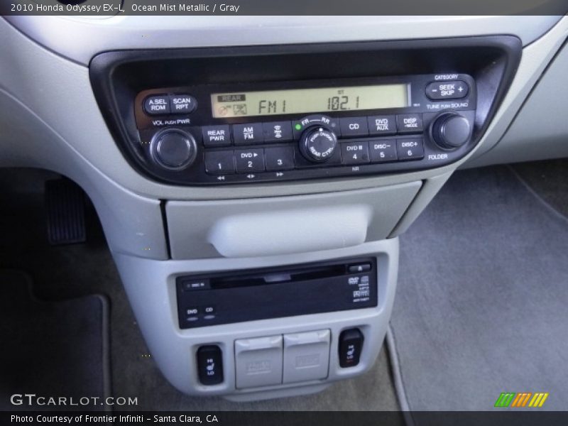 Ocean Mist Metallic / Gray 2010 Honda Odyssey EX-L