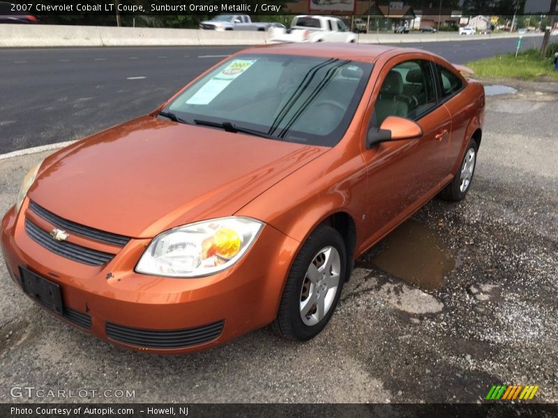 Sunburst Orange Metallic / Gray 2007 Chevrolet Cobalt LT Coupe