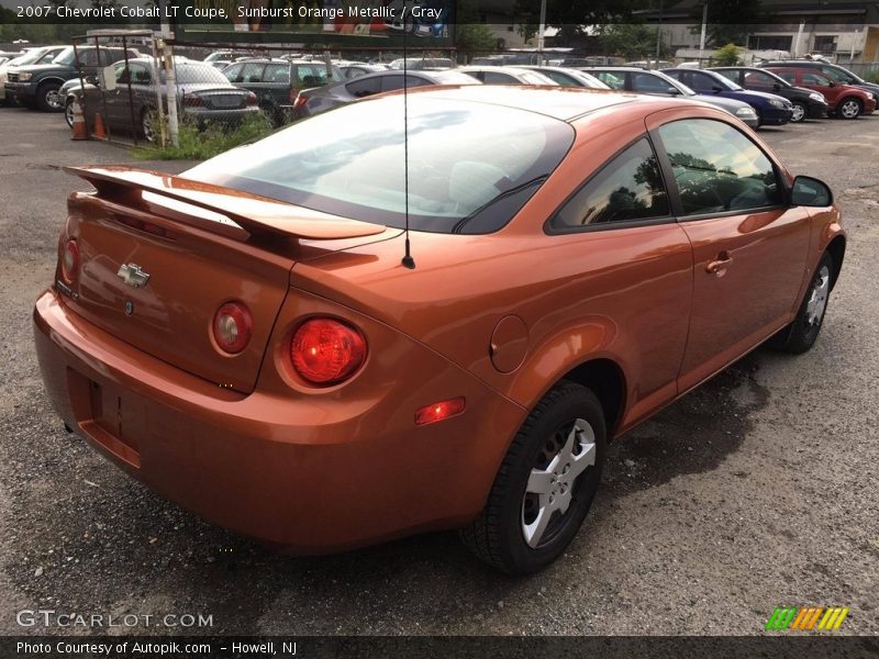 Sunburst Orange Metallic / Gray 2007 Chevrolet Cobalt LT Coupe