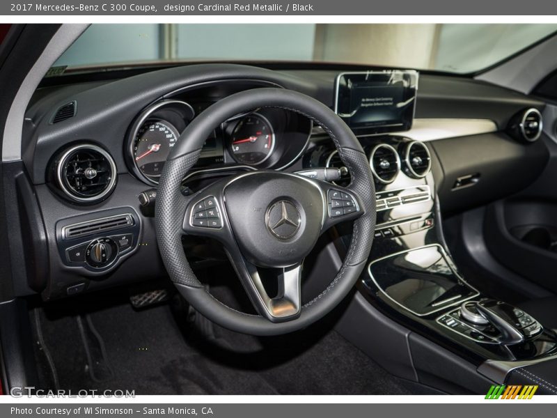 designo Cardinal Red Metallic / Black 2017 Mercedes-Benz C 300 Coupe