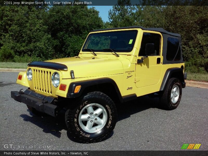 Solar Yellow / Agate Black 2001 Jeep Wrangler Sport 4x4