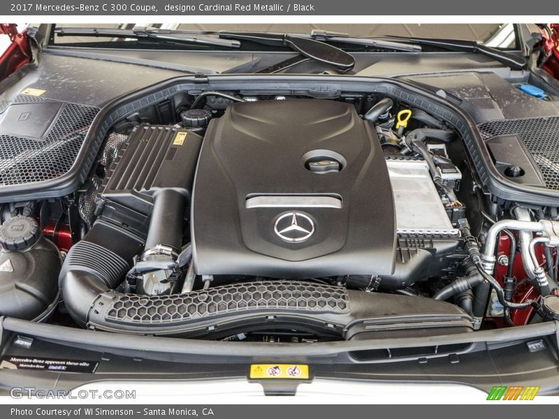 designo Cardinal Red Metallic / Black 2017 Mercedes-Benz C 300 Coupe