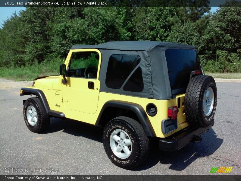 Solar Yellow / Agate Black 2001 Jeep Wrangler Sport 4x4