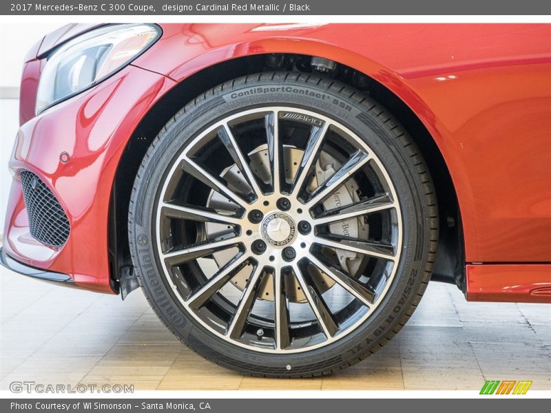 designo Cardinal Red Metallic / Black 2017 Mercedes-Benz C 300 Coupe