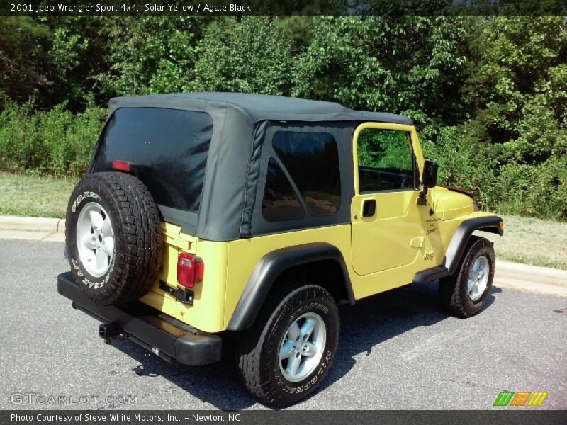 Solar Yellow / Agate Black 2001 Jeep Wrangler Sport 4x4