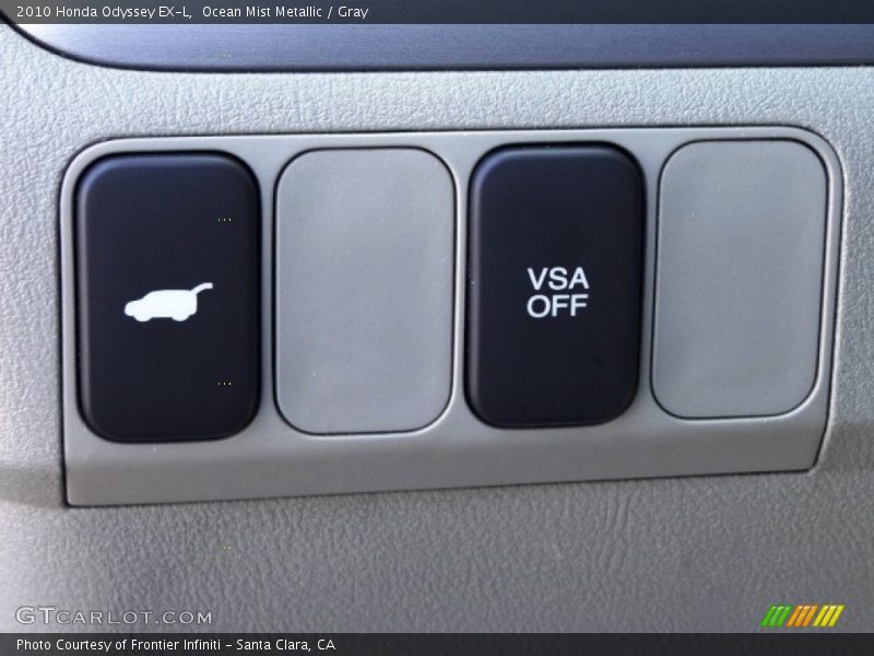 Ocean Mist Metallic / Gray 2010 Honda Odyssey EX-L