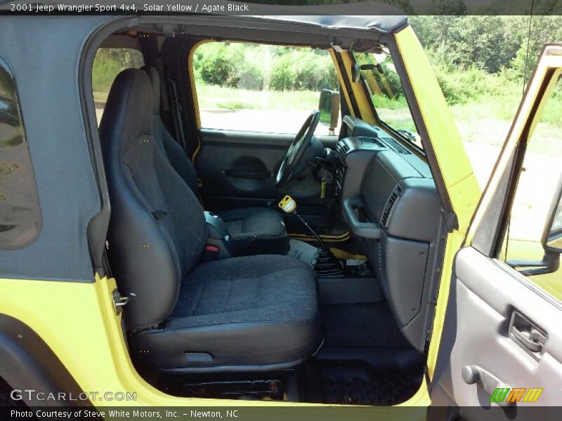 Solar Yellow / Agate Black 2001 Jeep Wrangler Sport 4x4
