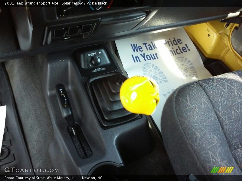 Solar Yellow / Agate Black 2001 Jeep Wrangler Sport 4x4