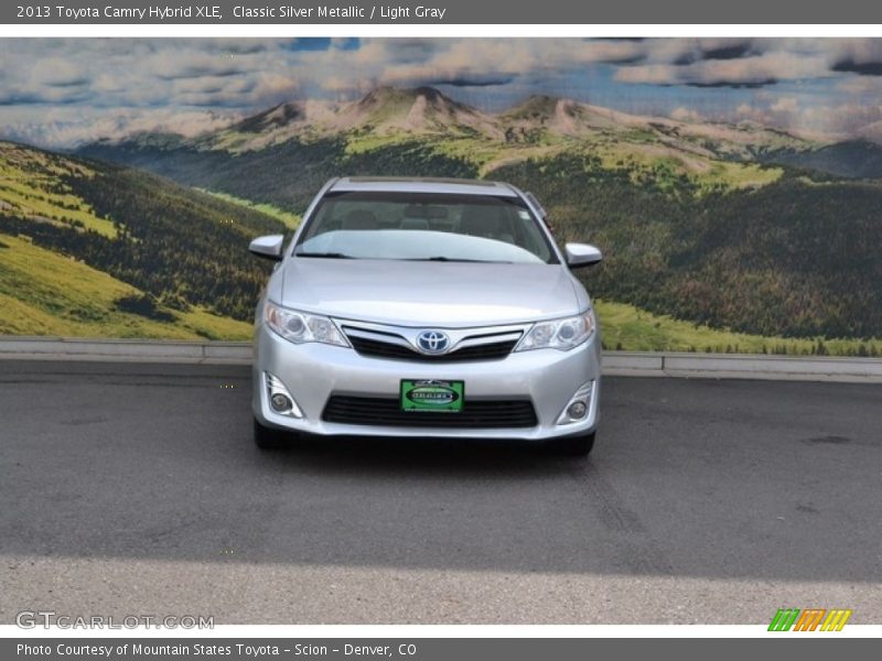 Classic Silver Metallic / Light Gray 2013 Toyota Camry Hybrid XLE