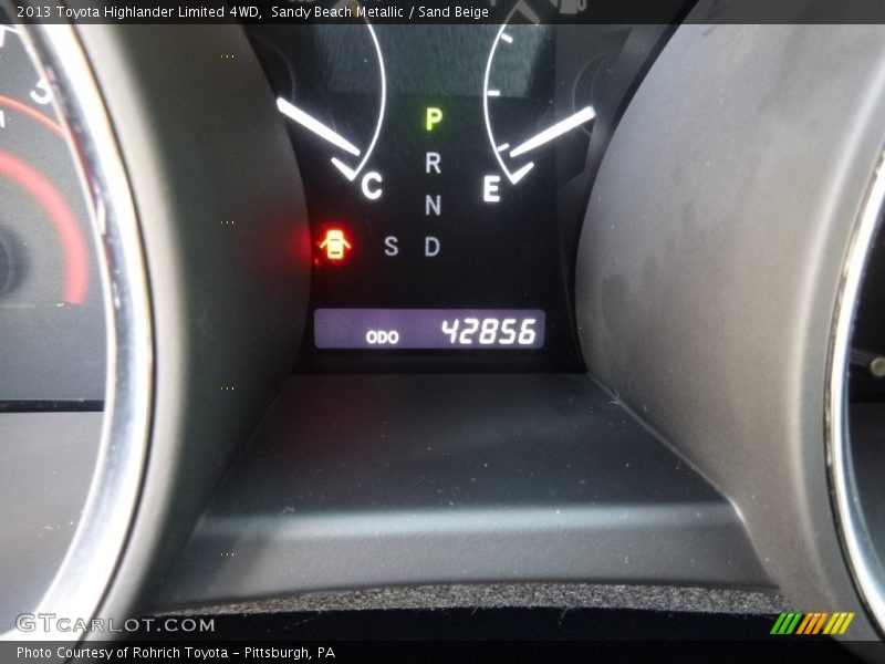 Sandy Beach Metallic / Sand Beige 2013 Toyota Highlander Limited 4WD