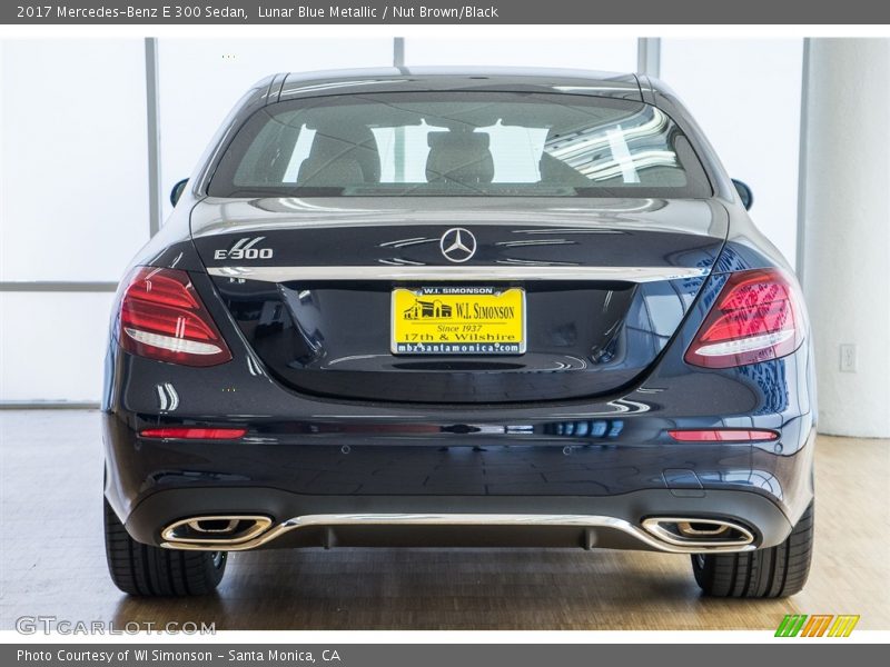 Lunar Blue Metallic / Nut Brown/Black 2017 Mercedes-Benz E 300 Sedan