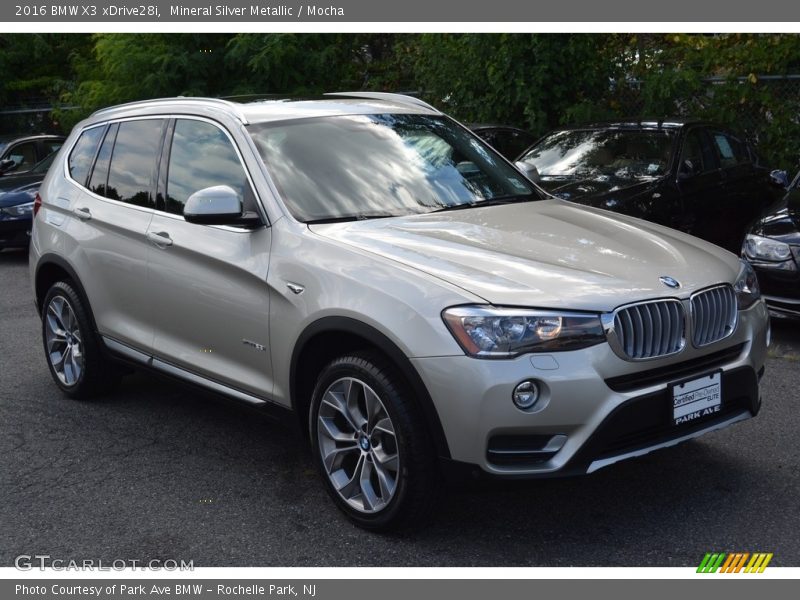 Mineral Silver Metallic / Mocha 2016 BMW X3 xDrive28i