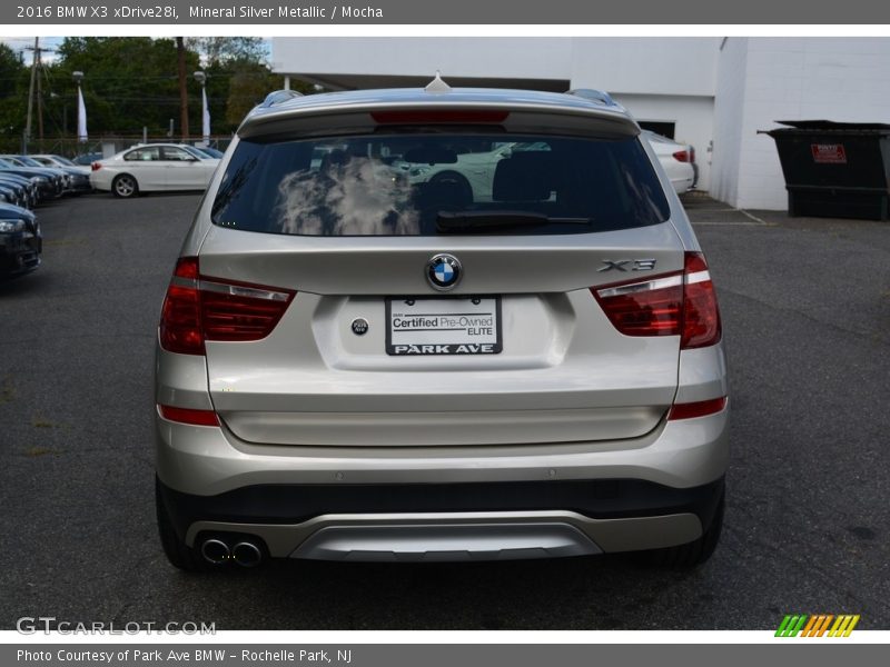 Mineral Silver Metallic / Mocha 2016 BMW X3 xDrive28i