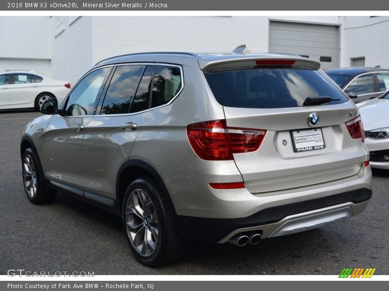 Mineral Silver Metallic / Mocha 2016 BMW X3 xDrive28i