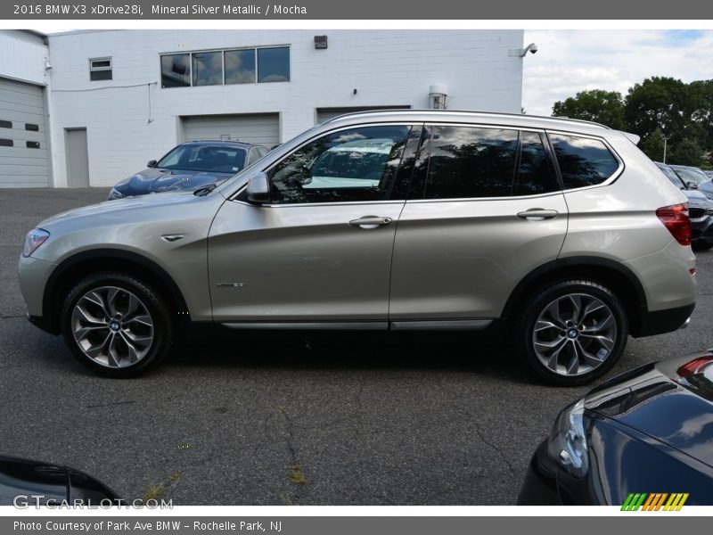 Mineral Silver Metallic / Mocha 2016 BMW X3 xDrive28i