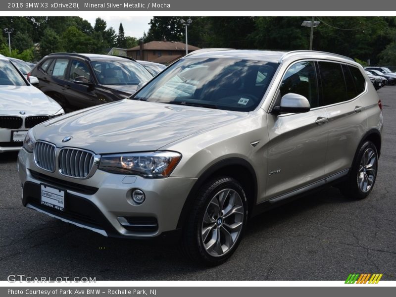 Mineral Silver Metallic / Mocha 2016 BMW X3 xDrive28i