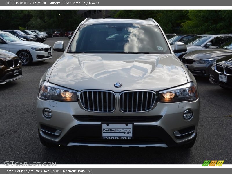 Mineral Silver Metallic / Mocha 2016 BMW X3 xDrive28i