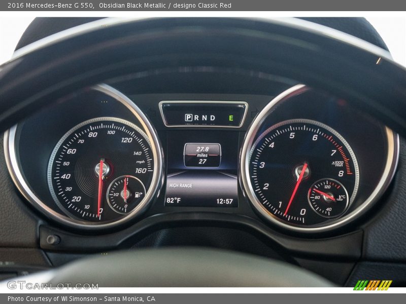  2016 G 550 550 Gauges