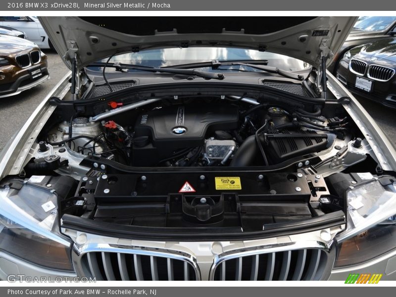 Mineral Silver Metallic / Mocha 2016 BMW X3 xDrive28i