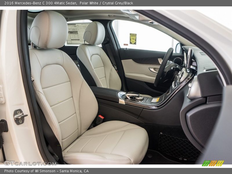 Polar White / Crystal Grey/Black 2016 Mercedes-Benz C 300 4Matic Sedan