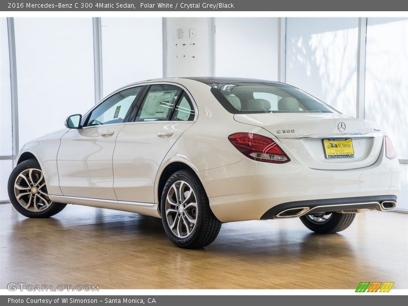Polar White / Crystal Grey/Black 2016 Mercedes-Benz C 300 4Matic Sedan