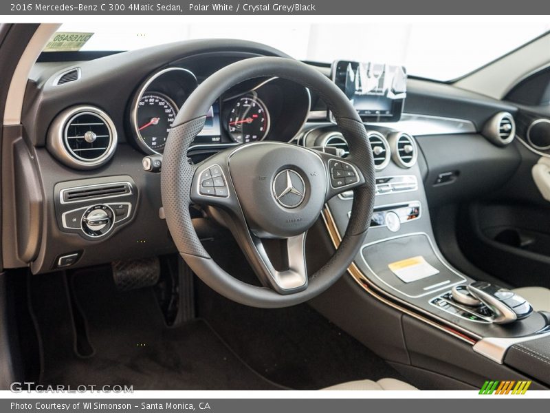 Polar White / Crystal Grey/Black 2016 Mercedes-Benz C 300 4Matic Sedan