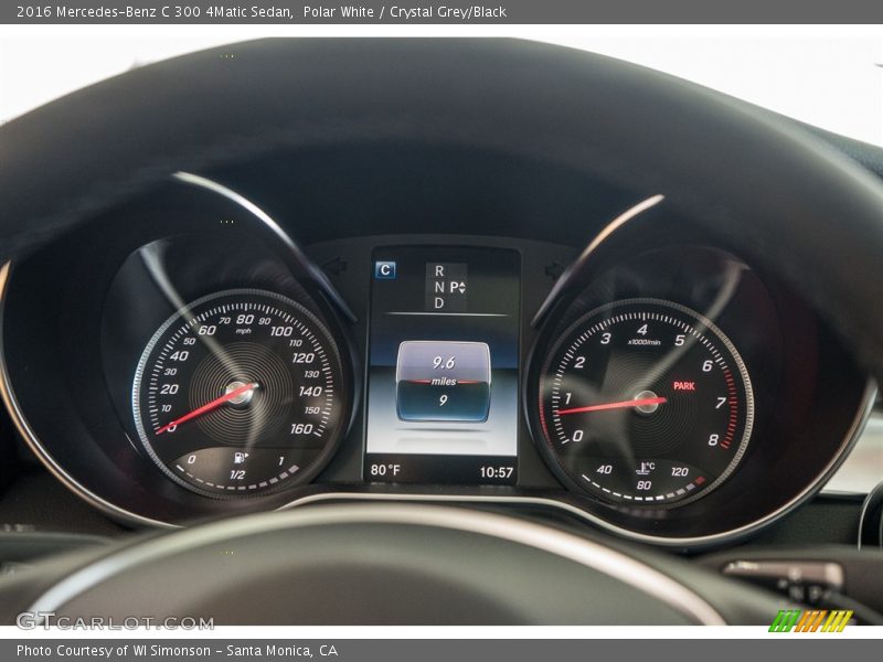 Polar White / Crystal Grey/Black 2016 Mercedes-Benz C 300 4Matic Sedan