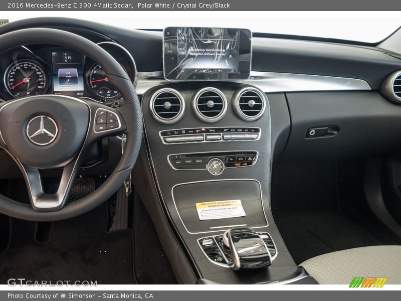 Polar White / Crystal Grey/Black 2016 Mercedes-Benz C 300 4Matic Sedan
