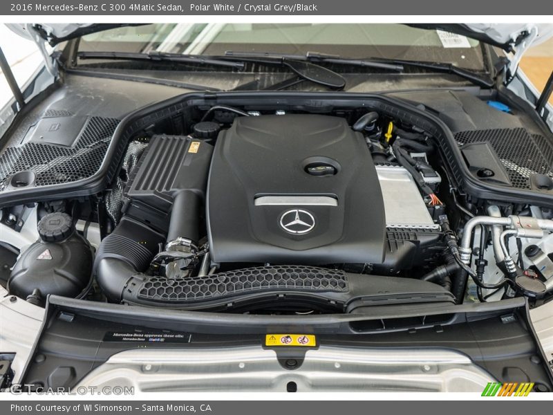 Polar White / Crystal Grey/Black 2016 Mercedes-Benz C 300 4Matic Sedan