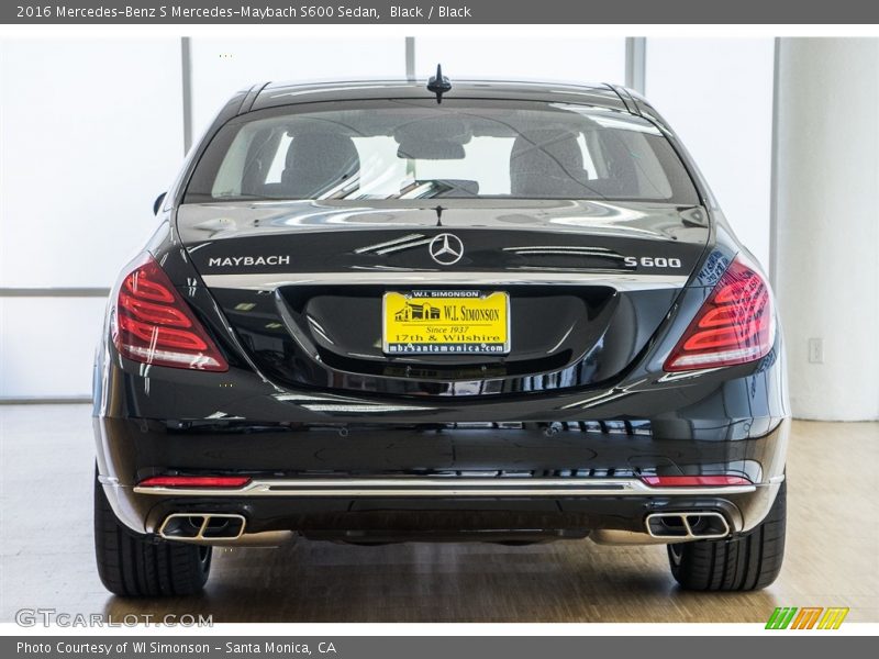 Black / Black 2016 Mercedes-Benz S Mercedes-Maybach S600 Sedan