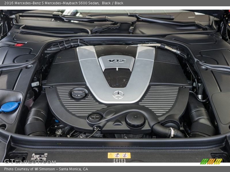  2016 S Mercedes-Maybach S600 Sedan Engine - 6.0 Liter biturbo SOHC 36-Valve V12