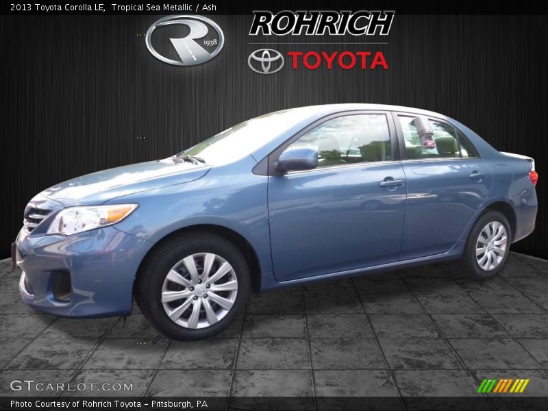 Tropical Sea Metallic / Ash 2013 Toyota Corolla LE