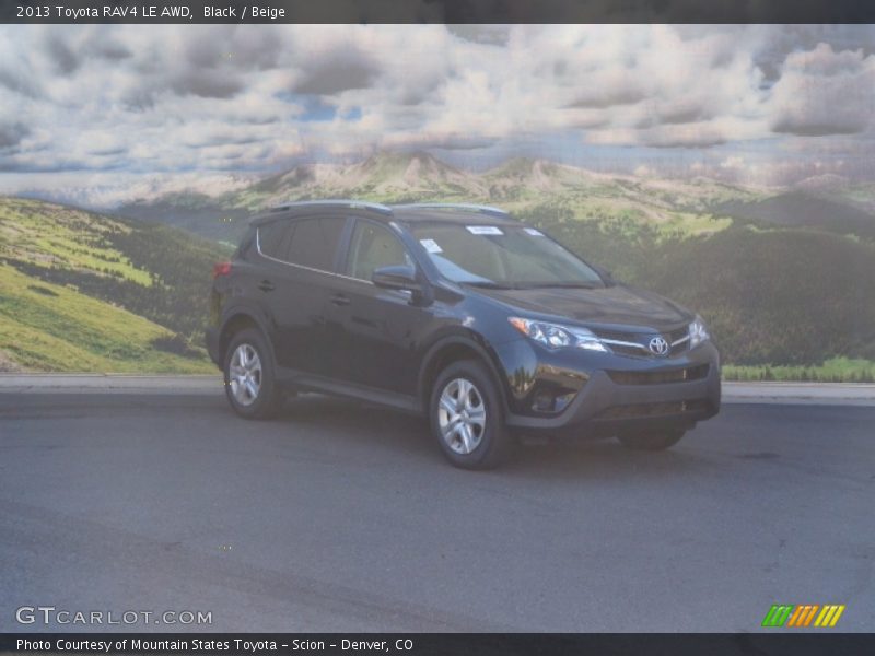 Black / Beige 2013 Toyota RAV4 LE AWD